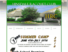 Tablet Screenshot of hrctennis.net